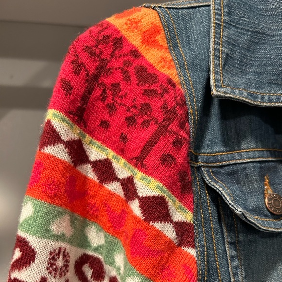 Children’s Place Jean Sweater Sleeve Jacket - Picture 4 of 12